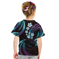 Hawaii Map Kanaka Maoli Kid T Shirt Fantastic Frangipani Amethyst Gradient