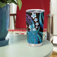 Hawaii King Kamehameha Tumbler Cup Fantastic Plumeria Amethyst Gradient