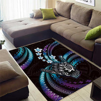 Hawaii Shaka Sign Area Rug Fantastic Frangipani Amethyst Gradient