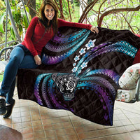 Hawaii Shaka Sign Quilt Fantastic Frangipani Amethyst Gradient