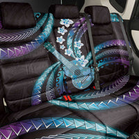 Hawaiian Ukulele Back Car Seat Cover Amethyst Gradient Fantastic Plumeria