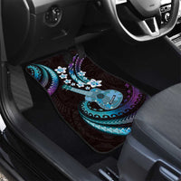 Hawaiian Ukulele Car Mats Amethyst Gradient Fantastic Plumeria