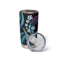 Hawaiian Ukulele Tumbler Cup Amethyst Gradient Fantastic Plumeria