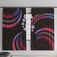 Hawaii Map Kanaka Maoli Window Curtain Fantastic Frangipani Sweet Dream