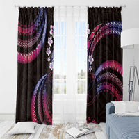 Hawaii Map Kanaka Maoli Window Curtain Fantastic Frangipani Sweet Dream
