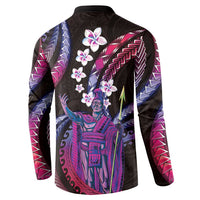 Hawaii King Kamehameha Button Sweatshirt Fantastic Plumeria Sweet Vibes