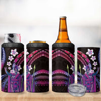 Hawaii King Kamehameha 4 in 1 Can Cooler Tumbler Fantastic Plumeria Sweet Vibes