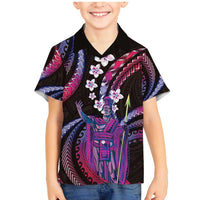 Hawaii King Kamehameha Family Matching Mermaid Dress and Hawaiian Shirt Fantastic Plumeria Sweet Vibes