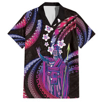 Hawaii King Kamehameha Family Matching Short Sleeve Bodycon Dress and Hawaiian Shirt Fantastic Plumeria Sweet Vibes