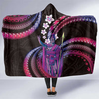 Hawaii King Kamehameha Hooded Blanket Fantastic Plumeria Sweet Vibes