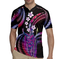 Hawaii King Kamehameha Rugby Jersey Fantastic Plumeria Sweet Vibes