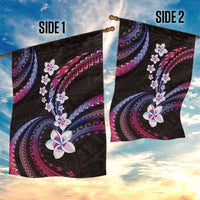 Hawaii Plumeria Garden Flag Sweet Gradient Polynesian Pattern