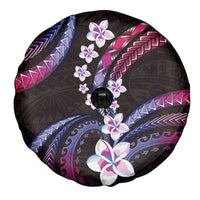 Hawaii Plumeria Spare Tire Cover Sweet Gradient Polynesian Pattern
