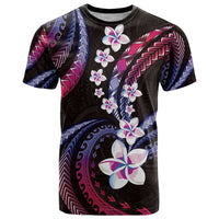 Hawaii Plumeria T Shirt Sweet Gradient Polynesian Pattern