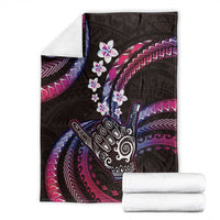 Hawaii Shaka Sign Blanket Fantastic Frangipani Sweet Vibes