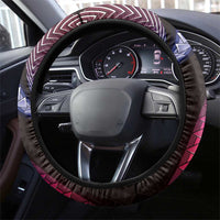 Hawaii Shaka Sign Steering Wheel Cover Fantastic Frangipani Sweet Vibes