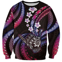 Hawaii Shaka Sign Sweatshirt Fantastic Frangipani Sweet Vibes