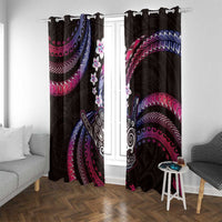Hawaii Shaka Sign Window Curtain Fantastic Frangipani Sweet Vibes