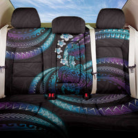 Hawaii Turtles Plumeria Back Car Seat Cover Amethyst Gradient Polynesian Pattern