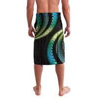 Hawaii Turtles Plumeria Lavalava Chartreuse Cyan Polynesian Pattern LT01 - Polynesian Pride