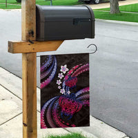 Hawaii Turtles Plumeria Garden Flag Sweet Gradient Polynesian Pattern