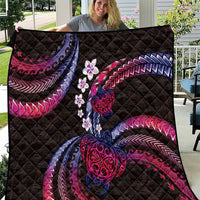 Hawaii Turtles Plumeria Quilt Sweet Gradient Polynesian Pattern