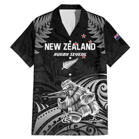Custom New Zealand 2024 Rugby Family Matching Mermaid Dress and Hawaiian Shirt Silver Fern Aotearoa Kiwi