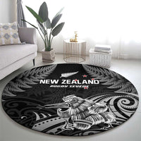 New Zealand 2024 Rugby Round Carpet Silver Fern Aotearoa Kiwi LT01 - Polynesian Pride