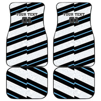 Fiji 2024 Rugby Car Mats Fijian Tapa Pattern