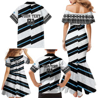 Custom Fiji 2024 Rugby Family Matching Mermaid Dress and Hawaiian Shirt Fijian Tapa Pattern