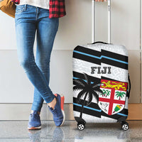 Fiji 2024 Rugby Luggage Cover Fijian Tapa Pattern LT01 - Polynesian Pride