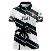 Custom Fiji 2024 Rugby Women Polo Shirt Fijian Tapa Pattern
