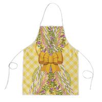 Hawaii Palaka Pikake Lokelani Plumeria Apron Melemele Coquette Bow