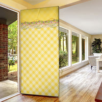 Hawaii Palaka Pikake Lokelani Plumeria Door Cover Melemele Coquette Bow