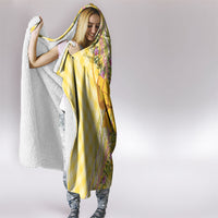 Hawaii Palaka Pikake Lokelani Plumeria Hooded Blanket Melemele Coquette Bow