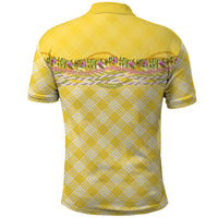 Hawaii Palaka Pikake Lokelani Plumeria Polo Shirt Melemele Coquette Bow LT01 - Polynesian Pride