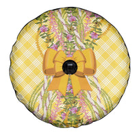 Hawaii Palaka Pikake Lokelani Plumeria Spare Tire Cover Melemele Coquette Bow