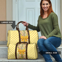 Hawaii Palaka Pikake Lokelani Plumeria Travel Bag Melemele Coquette Bow