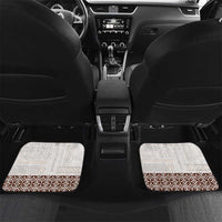 Samoa Siapo Brown Trimmed Car Mats Samoa White Sunday - Polynesian Pride