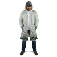 Samoa Siapo Green Trimmed Cloak Samoa White Sunday - Polynesian Pride