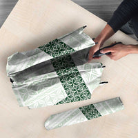 Samoa Siapo Green Trimmed Umbrella Samoa White Sunday LT01 - Polynesian Pride