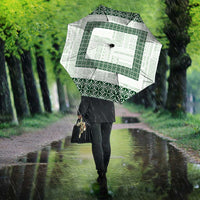 Samoa Siapo Green Trimmed Umbrella Samoa White Sunday LT01 - Polynesian Pride