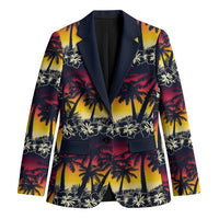 Hawaii Hibiscus Palm Tree Sunset Blazer Tropical Style - Polynesian Pride