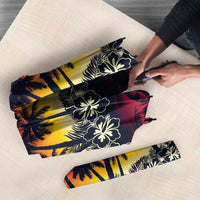 Hawaii Hibiscus Palm Tree Sunset Umbrella Tropical Style - Polynesian Pride
