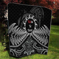 Toitu Te Tiriti Aotearoa Silver Fern Quilt New Zealand Maori Pattern LT01 - Polynesian Pride