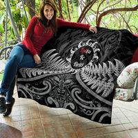 Toitu Te Tiriti Aotearoa Silver Fern Quilt New Zealand Maori Pattern LT01 - Polynesian Pride