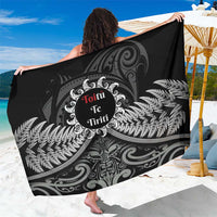 Toitu Te Tiriti Aotearoa Silver Fern Sarong New Zealand Maori Pattern