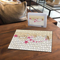 Beige Frangipani Sea Shell Puzzle Starfish Polynesian Pattern - Polynesian Pride