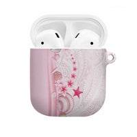 Pink Plumeria Sea Shell AirPods Case Starfish Polynesian Pattern LT01 Pink - Polynesian Pride