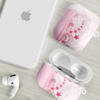 Pink Plumeria Sea Shell AirPods Case Starfish Polynesian Pattern LT01 - Polynesian Pride